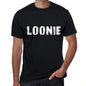 Loonie Mens Vintage T Shirt Black Birthday Gift 00554 - Black / Xs - Casual