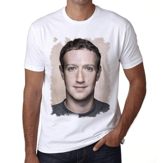 Mark Zuckerberg Mens T-Shirt White Birthday Gift 00515 - White / Xs - Casual