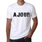 Mens Tee Shirt Vintage T Shirt Ajour X-Small White 00561 - White / Xs - Casual