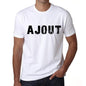 Mens Tee Shirt Vintage T Shirt Ajout X-Small White 00561 - White / Xs - Casual