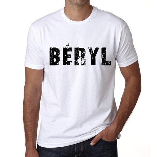 Mens Tee Shirt Vintage T Shirt Béryl X-Small White 00561 - White / Xs - Casual