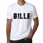 Mens Tee Shirt Vintage T Shirt Bille X-Small White 00561 - White / Xs - Casual