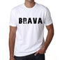 Mens Tee Shirt Vintage T Shirt Brava X-Small White 00561 - White / Xs - Casual