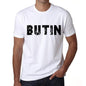 <span>Men's</span> Tee Shirt Vintage T shirt Butin X-Small White 00561 - ULTRABASIC
