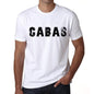 <span>Men's</span> Tee Shirt Vintage T shirt Cabas X-Small White 00561 - ULTRABASIC