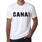 Mens Tee Shirt Vintage T Shirt Canai X-Small White 00561 - White / Xs - Casual