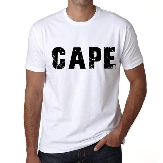 Mens Tee Shirt Vintage T Shirt Cape X-Small White 00560 - White / Xs - Casual
