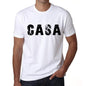 Mens Tee Shirt Vintage T Shirt Casa X-Small White 00560 - White / Xs - Casual