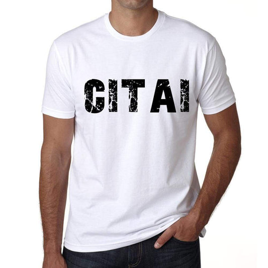 Mens Tee Shirt Vintage T Shirt Citai X-Small White 00561 - White / Xs - Casual