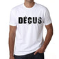 Mens Tee Shirt Vintage T Shirt Déçus X-Small White 00561 - White / Xs - Casual