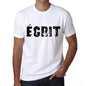 Mens Tee Shirt Vintage T Shirt Écrit X-Small White 00561 - White / Xs - Casual