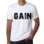 Mens Tee Shirt Vintage T Shirt Gain X-Small White 00560 - White / Xs - Casual