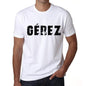 Mens Tee Shirt Vintage T Shirt Gérez X-Small White 00561 - White / Xs - Casual