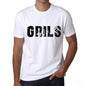 Mens Tee Shirt Vintage T Shirt Grils X-Small White 00561 - White / Xs - Casual