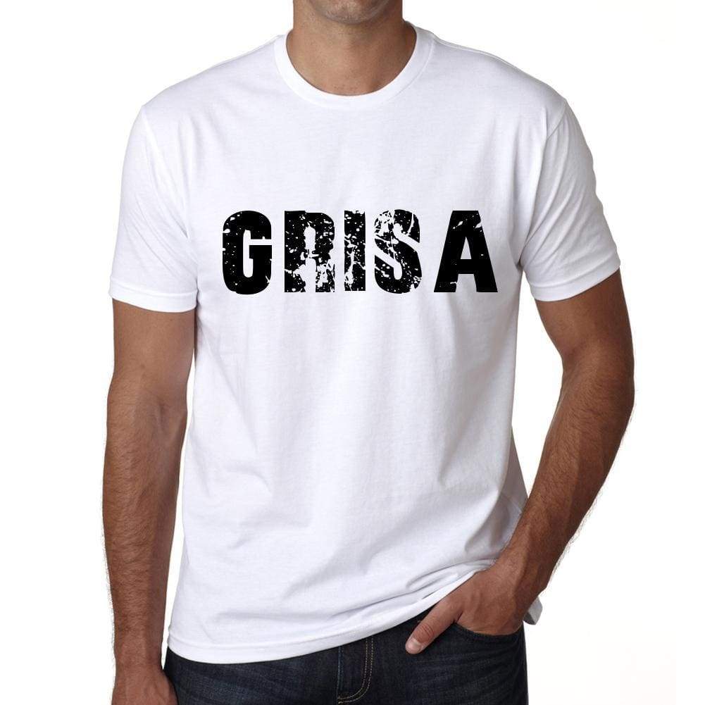 Mens Tee Shirt Vintage T Shirt Grisa X-Small White 00561 - White / Xs - Casual