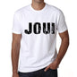 Mens Tee Shirt Vintage T Shirt Joui X-Small White 00560 - White / Xs - Casual
