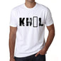 Mens Tee Shirt Vintage T Shirt Khùl X-Small White 00560 - White / Xs - Casual
