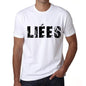 Mens Tee Shirt Vintage T Shirt Lièes X-Small White 00561 - White / Xs - Casual