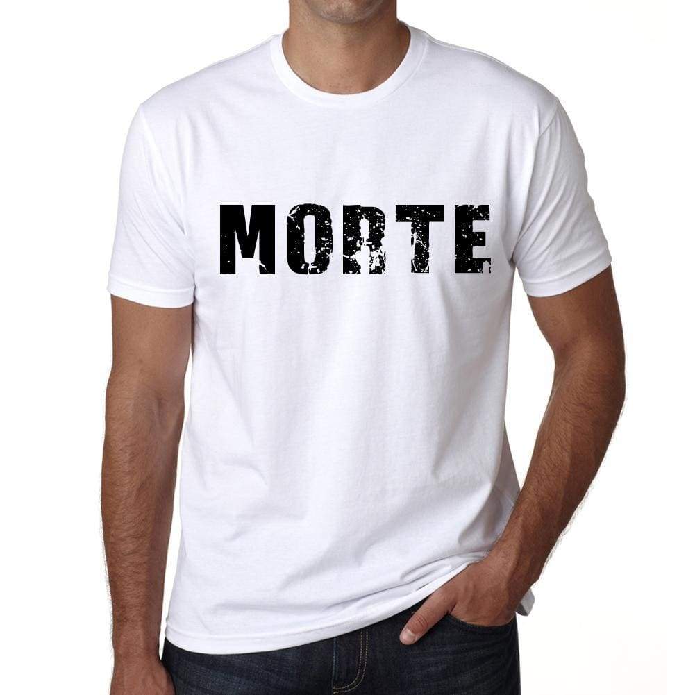 Mens Tee Shirt Vintage T Shirt Morte X-Small White - White / Xs - Casual