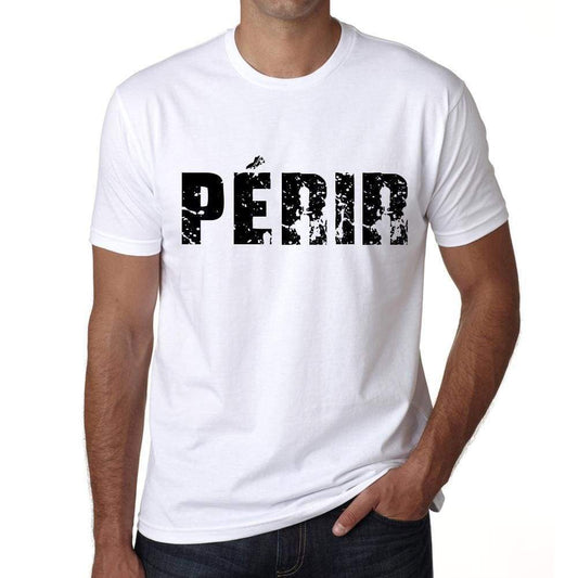 Mens Tee Shirt Vintage T Shirt Périr X-Small White - White / Xs - Casual