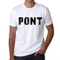 Mens Tee Shirt Vintage T Shirt Pont X-Small White 00560 - White / Xs - Casual