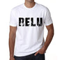 Mens Tee Shirt Vintage T Shirt Relu X-Small White 00560 - White / Xs - Casual