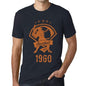 Mens Vintage Tee Shirt Graphic T Shirt Baseball Since 1960 Navy - Navy / Xs / Cotton - T-Shirt