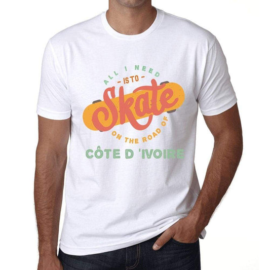 Mens Vintage Tee Shirt Graphic T Shirt Côte Divoire White - White / Xs / Cotton - T-Shirt