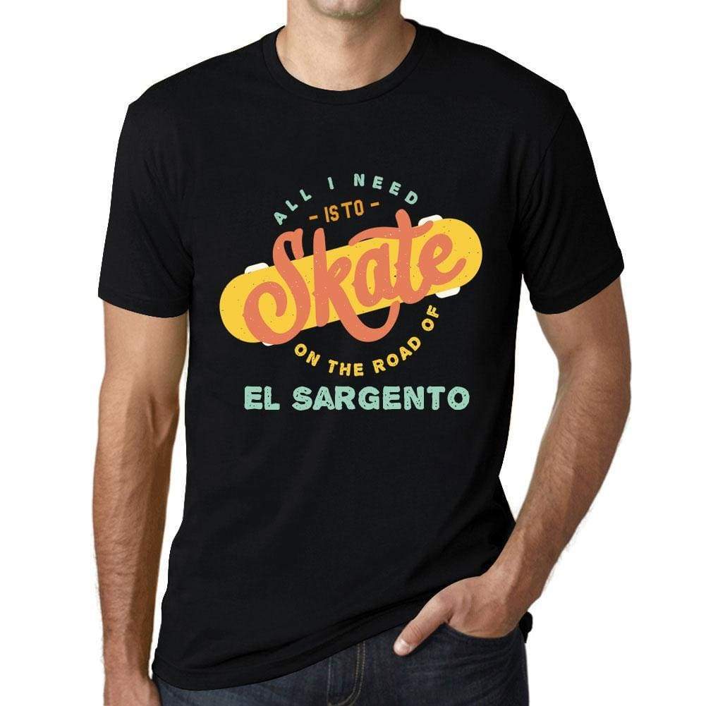 Mens Vintage Tee Shirt Graphic T Shirt El Sargento Black - Black / Xs / Cotton - T-Shirt