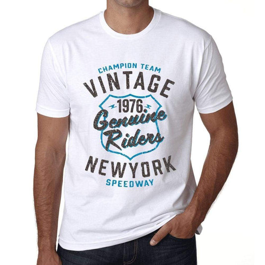 Mens Vintage Tee Shirt Graphic T Shirt Genuine Riders 1976 White - White / Xs / Cotton - T-Shirt