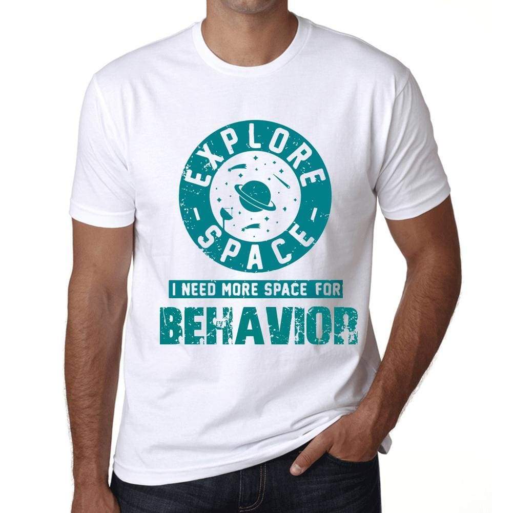 Mens Vintage Tee Shirt Graphic T Shirt I Need More Space For Behavior White - White / Xs / Cotton - T-Shirt