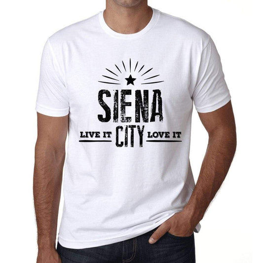 Mens Vintage Tee Shirt Graphic T Shirt Live It Love It Siena White - White / Xs / Cotton - T-Shirt