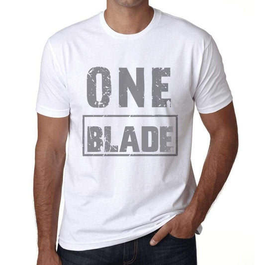 Mens Vintage Tee Shirt Graphic T Shirt One Blade White - White / Xs / Cotton - T-Shirt