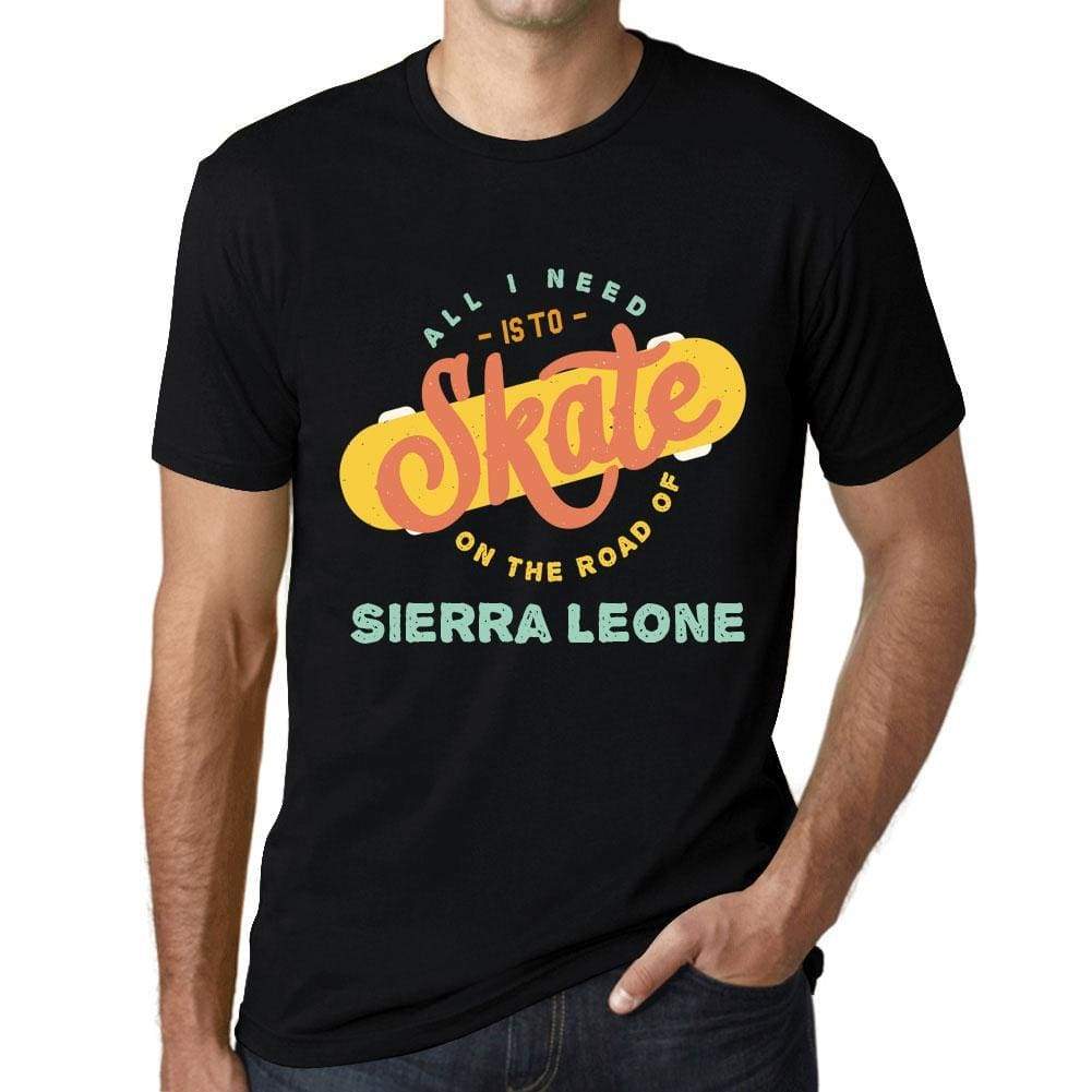 Mens Vintage Tee Shirt Graphic T Shirt Sierra Leone Black - Black / Xs / Cotton - T-Shirt
