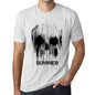 Mens Vintage Tee Shirt Graphic T Shirt Skull Bummer Vintage White - Vintage White / Xs / Cotton - T-Shirt
