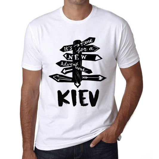 Mens Vintage Tee Shirt Graphic T Shirt Time For New Advantures Kiev White - White / Xs / Cotton - T-Shirt