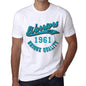 Mens Vintage Tee Shirt Graphic T Shirt Warriors Since 1961 White - White / Xs / Cotton - T-Shirt
