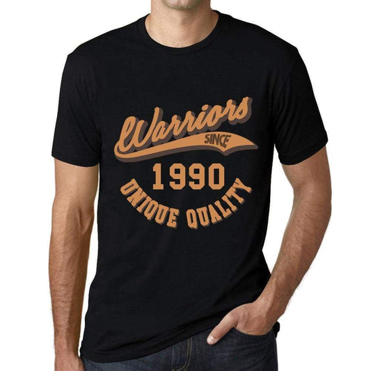 Mens Vintage Tee Shirt Graphic T Shirt Warriors Since 1990 Deep Black - Deep Black / Xs / Cotton - T-Shirt