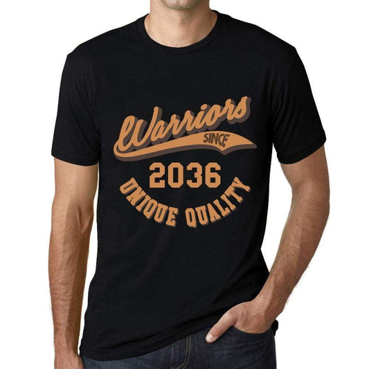 Mens Vintage Tee Shirt Graphic T Shirt Warriors Since 2036 Deep Black - Deep Black / Xs / Cotton - T-Shirt