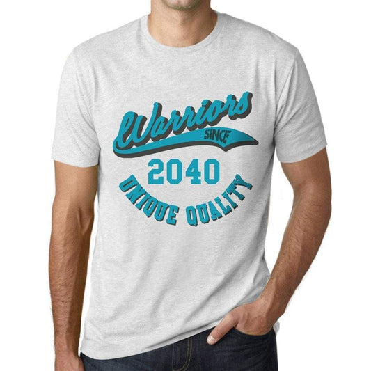 Mens Vintage Tee Shirt Graphic T Shirt Warriors Since 2040 Vintage White - Vintage White / Xs / Cotton - T-Shirt