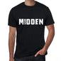 Midden Mens Vintage T Shirt Black Birthday Gift 00554 - Black / Xs - Casual