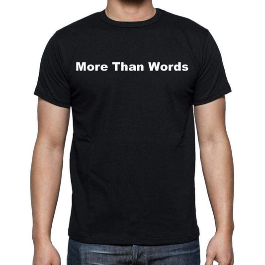 More Than Words Mens Short Sleeve Round Neck T-Shirt - Casual