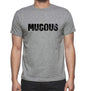 Mucous Grey Mens Short Sleeve Round Neck T-Shirt 00018 - Grey / S - Casual