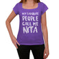 My Favorite People Call Me Nita Womens T-Shirt Purple Birthday Gift 00381 - Purple / Xs - Casual