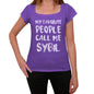 My Favorite People Call Me Sybil Womens T-Shirt Purple Birthday Gift 00381 - Purple / Xs - Casual