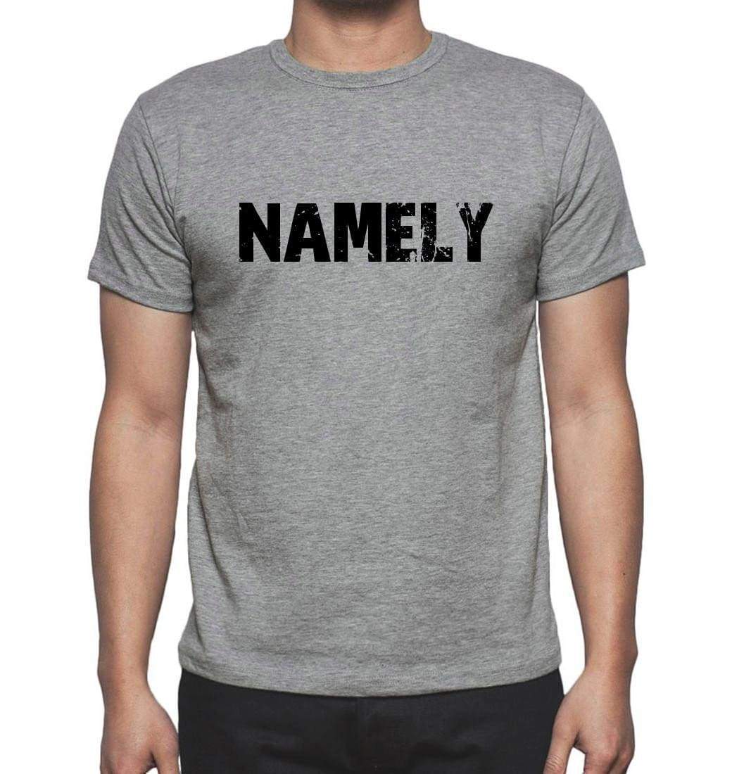 Namely Grey Mens Short Sleeve Round Neck T-Shirt 00018 - Grey / S - Casual
