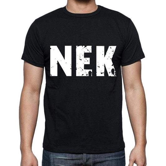 Nek Men T Shirts Short Sleeve T Shirts Men Tee Shirts For Men Cotton Black 3 Letters - Casual