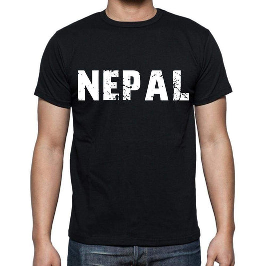 Nepal T-Shirt For Men Short Sleeve Round Neck Black T Shirt For Men - T-Shirt
