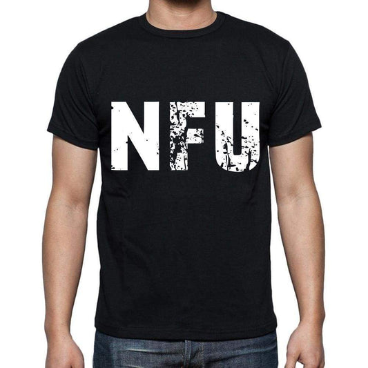 Nfu Men T Shirts Short Sleeve T Shirts Men Tee Shirts For Men Cotton Black 3 Letters - Casual