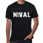 Nival Mens Retro T Shirt Black Birthday Gift 00553 - Black / Xs - Casual